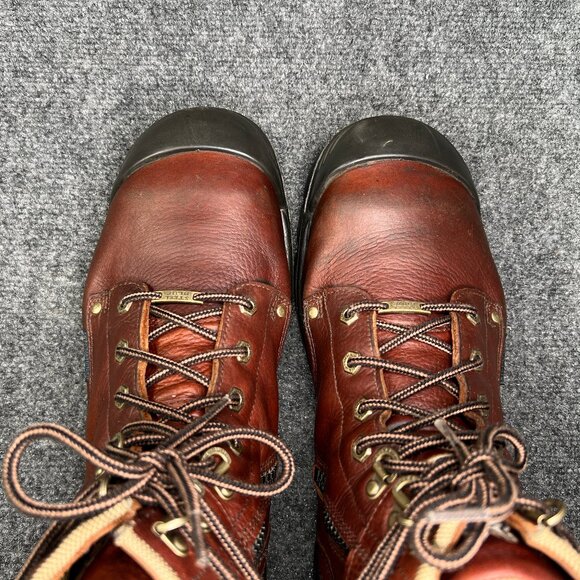 Steel Blue Argyle Met Bump 6" Waterproof MG Steel Toe Side Zipper Work Boots - Picture 10 of 15